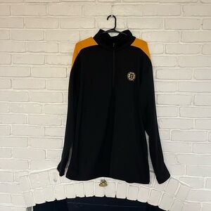 Men’s Boston bruins Antigua quarter zip sweater